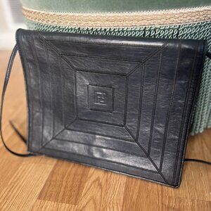 Vintage Fendi Leather Crossbody Purse